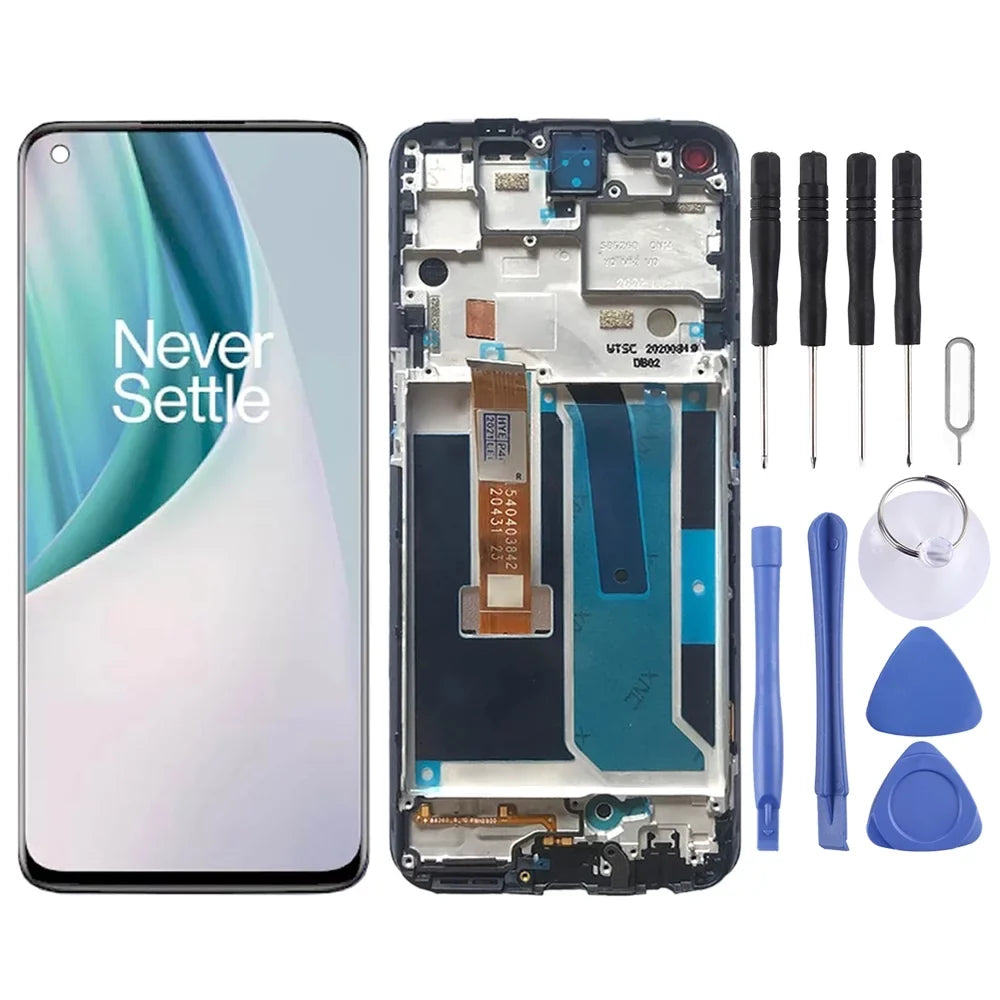 (Black) LCD OnePlus with N10 Frame Assembly OEM 5G BE2029 Screen Nord Full For Digitizer
