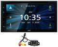 6.8" Android Bluetooth JVC Receiver+Camera Carplay Apple KW-V66BT Player CD/DVD