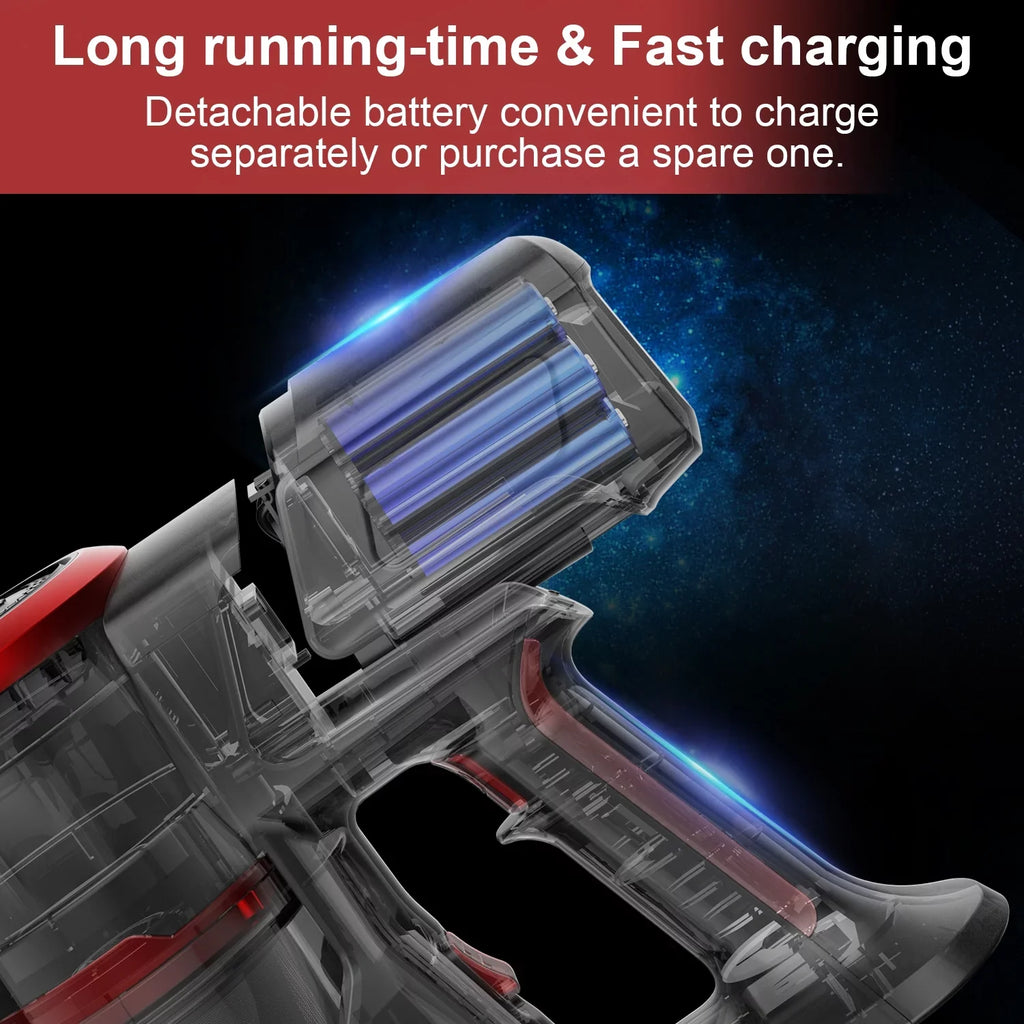 Stick Vacuum for Floor, Carpet, Brushless Motor Hard K17 23KPA Cleaner Cordless