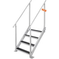 30-38 Step Vevor 4 500 Dock Ladder Load Height, in. Stairs Capacity Adjustable Dock lbs