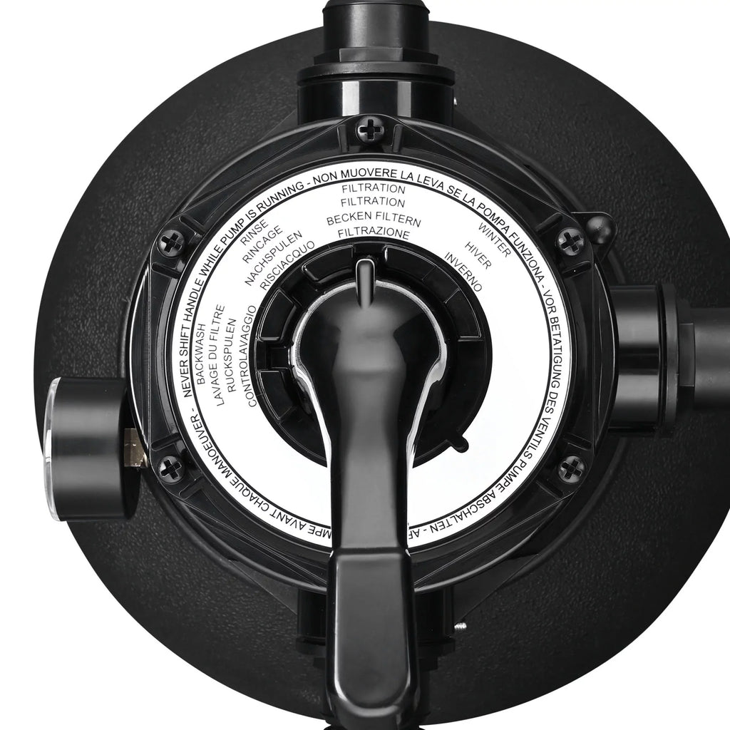 Pump w/ Above Filter 4-Way Ground Strainer 2640GPH 3/4HP Yescom 12" Sand Pool for Valve