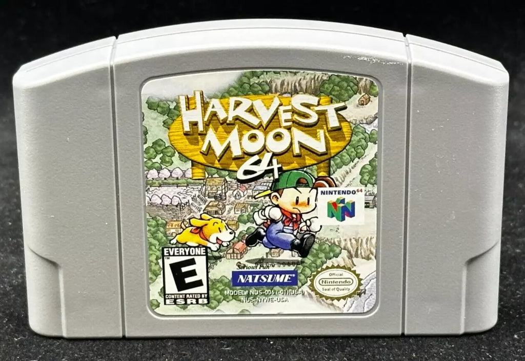 Only Harvest 64 Nintendo N64 64 Moon NATSUME- Genuine Cassette