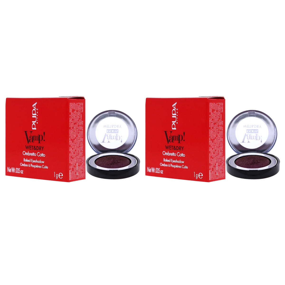 oz Eyeshadow Eye 205 - Milano 2 - - Pack Wet Shadow Pupa Dry and Baked of Violet Hot 0.035 Vamp!