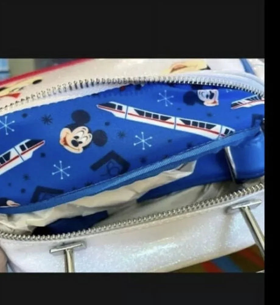 Disney Bag Loungefly Resort Celebration Contemporary 50th Anniversary Monorail Crossbody