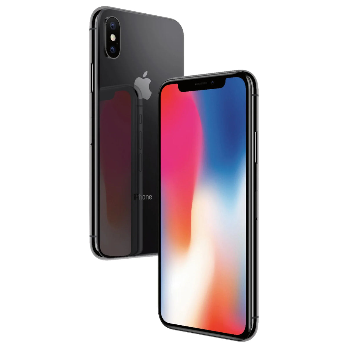 iPhone Color SpaceGray Smartphone, Fully (Refurbished) Unlocked, Apple 256GB, Restored X,