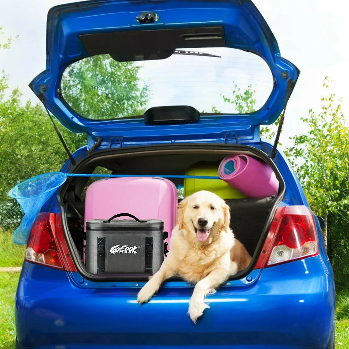 Insulated Picnic For Water-Resistant Soft Bag Portable Cooler Gymax 30 Leak-Proof Cans