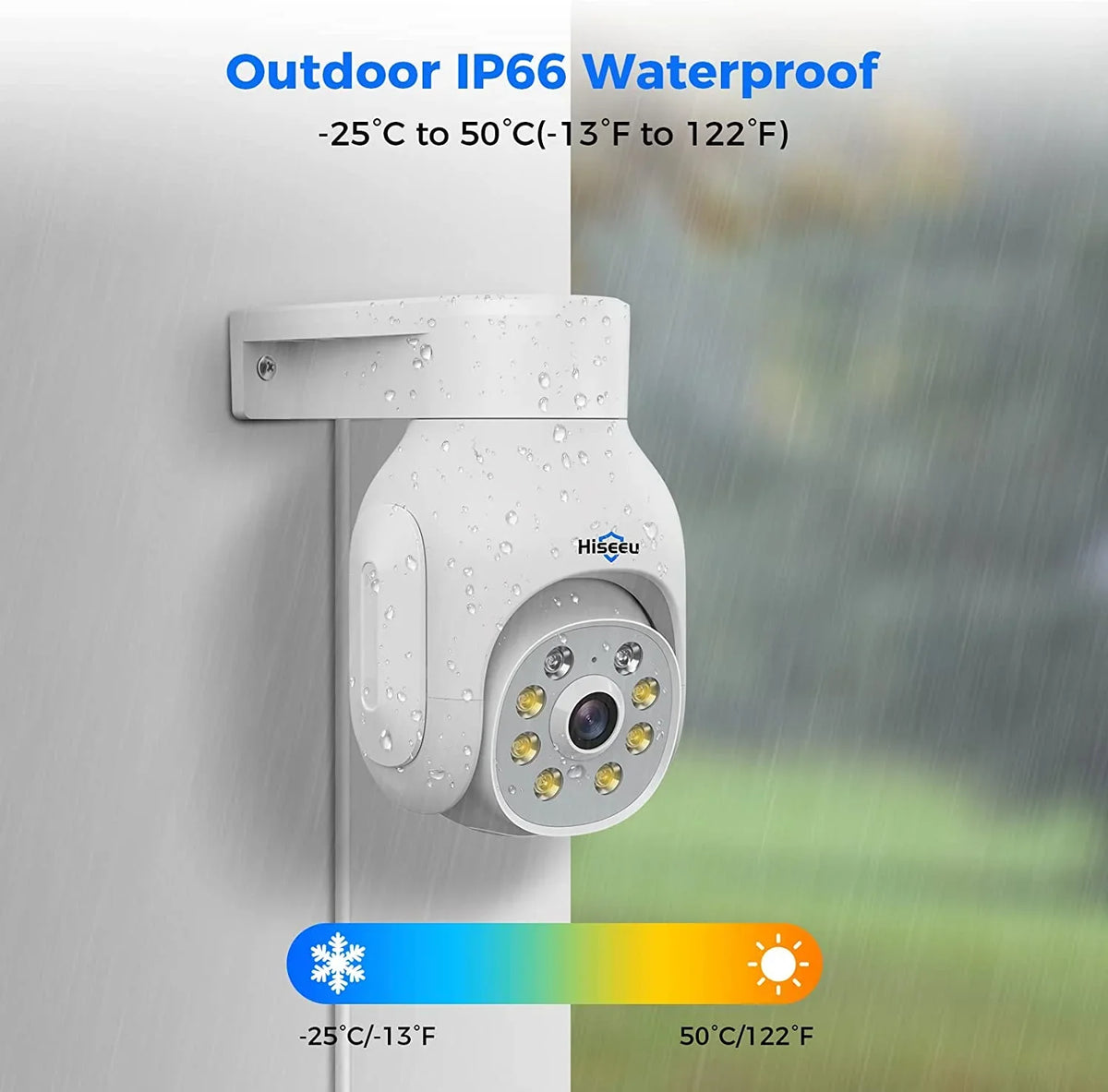 Alert, Cords,IP66 Hiseeu Hard WiFi Power 10CH Motion Track Camera PTZ Auto System,5MP,Expandable Plug&Play,24/7 NVR,1TB Drive,12V Security Record, Motion DC Waterproof,