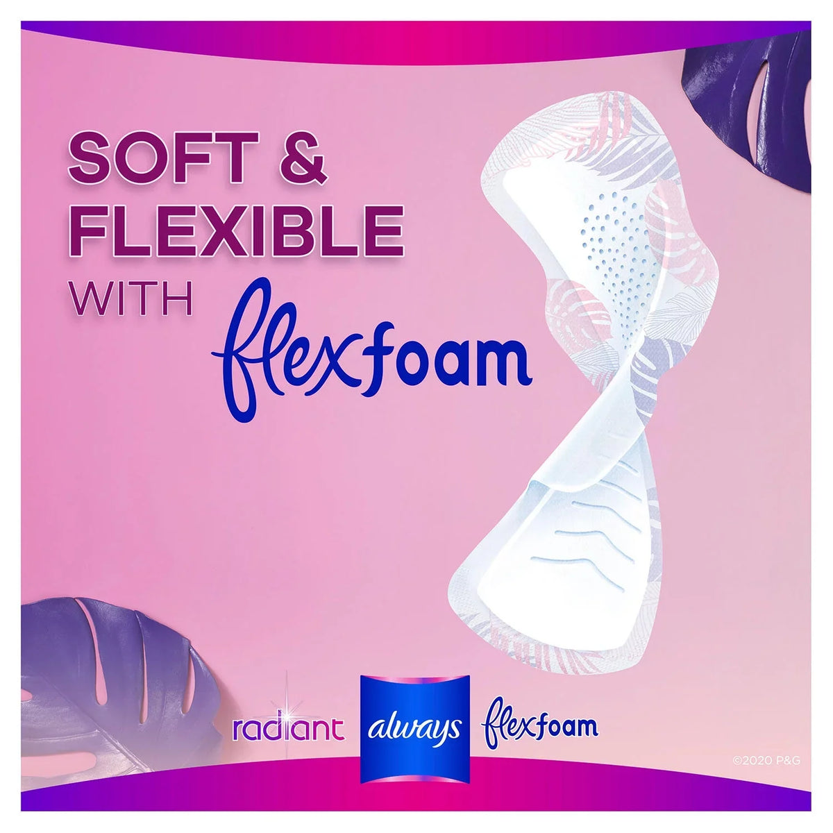 (76 Always ct.) Scented Pads, Size Radiant Regular Absorbency, 1,