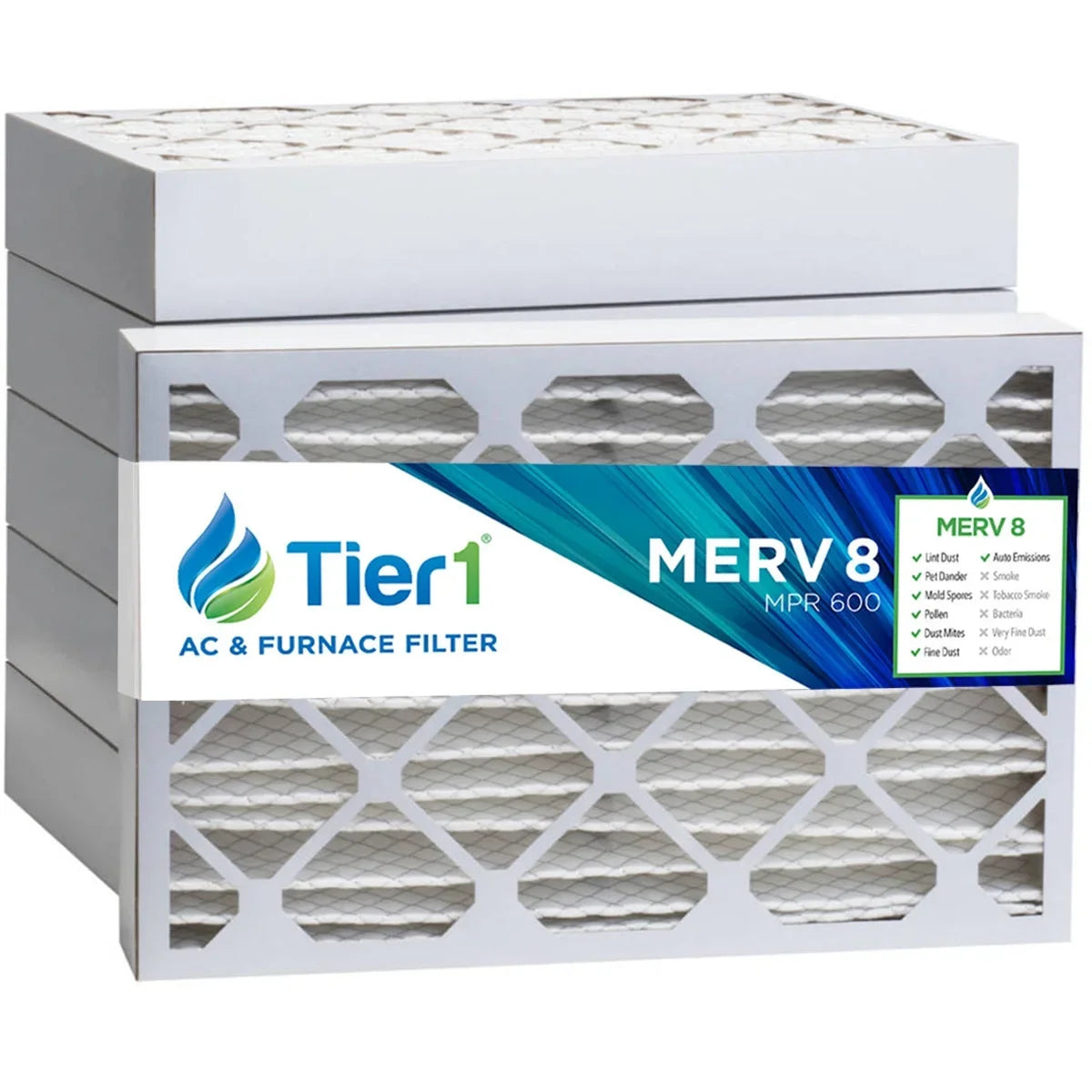 16x25x4 Pollen 8 Dust & Comparable Filter 6 Pack Air Tier1 Merv