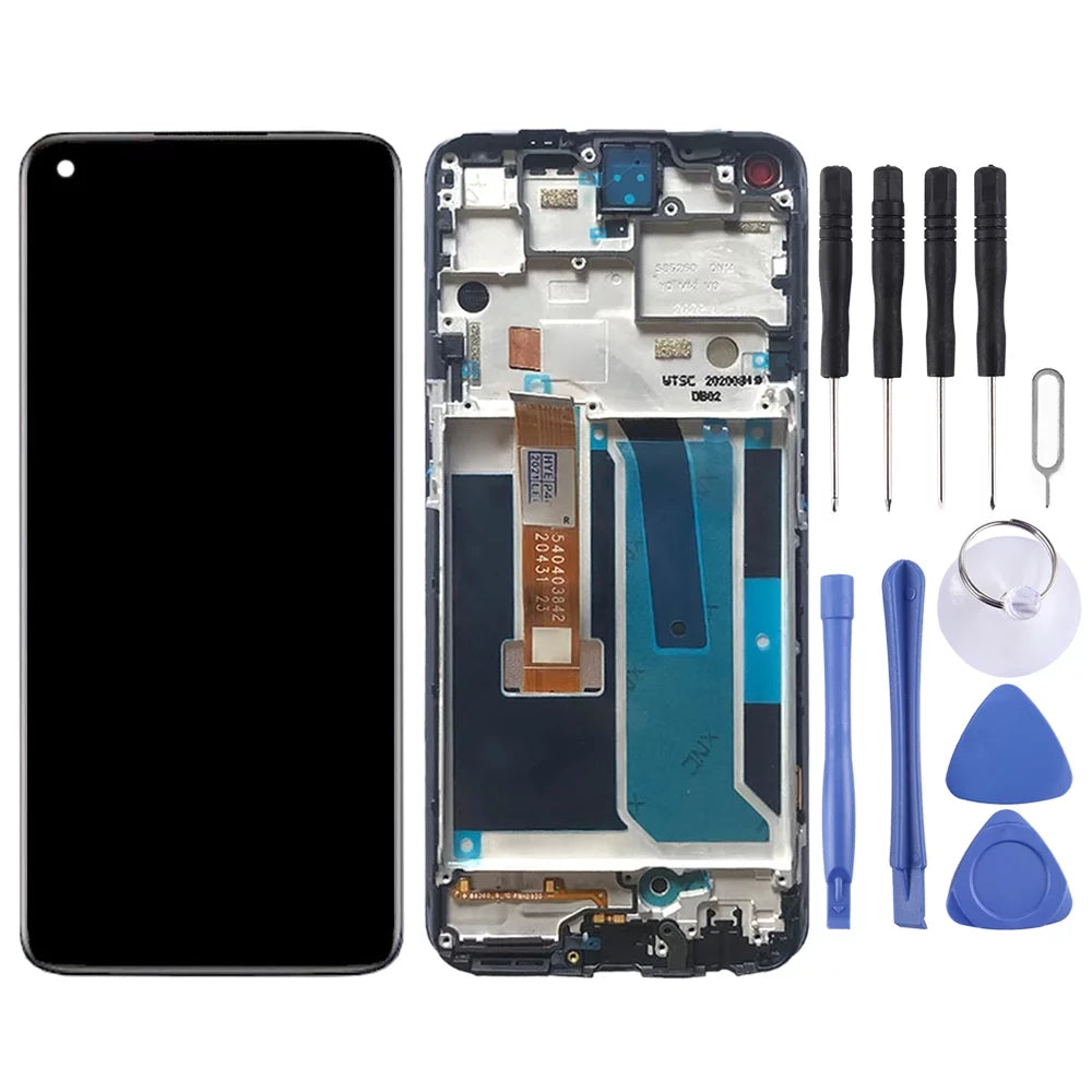 (Black) LCD OnePlus with N10 Frame Assembly OEM 5G BE2029 Screen Nord Full For Digitizer
