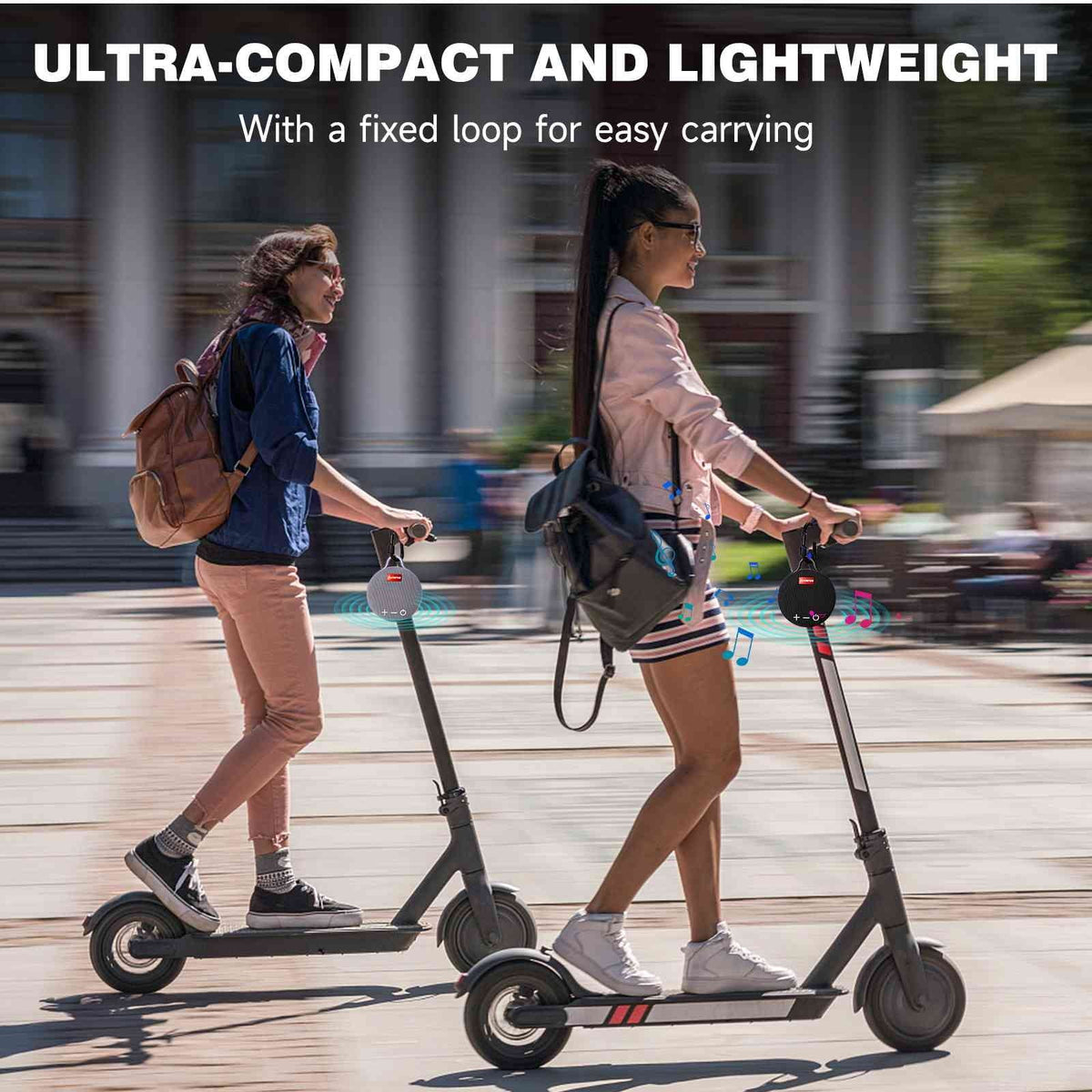 2 5 Speaker Sound, Series with Boat, Beach, Waterproof Stylo Playtime, Compact Punchy Bluetooth Audience LG for Clip, Biking Pool, UrbanX with Big Black Speaker IPX7 Pack 20H Bass, Wireless &