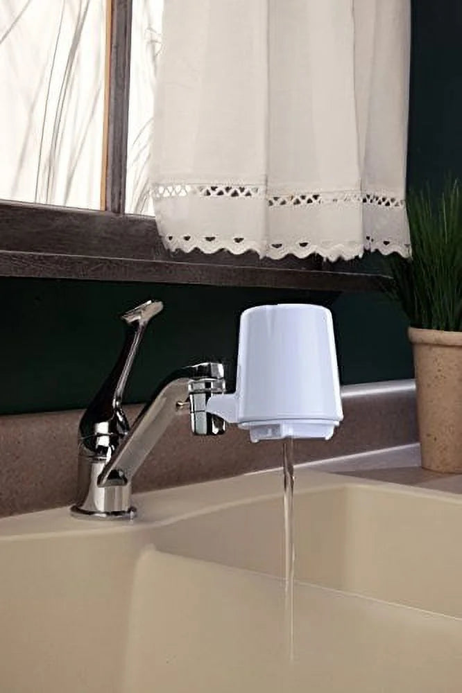 White Culligan with Finish Water FM-15A Advanced Faucet Mount Filter Filtration,
