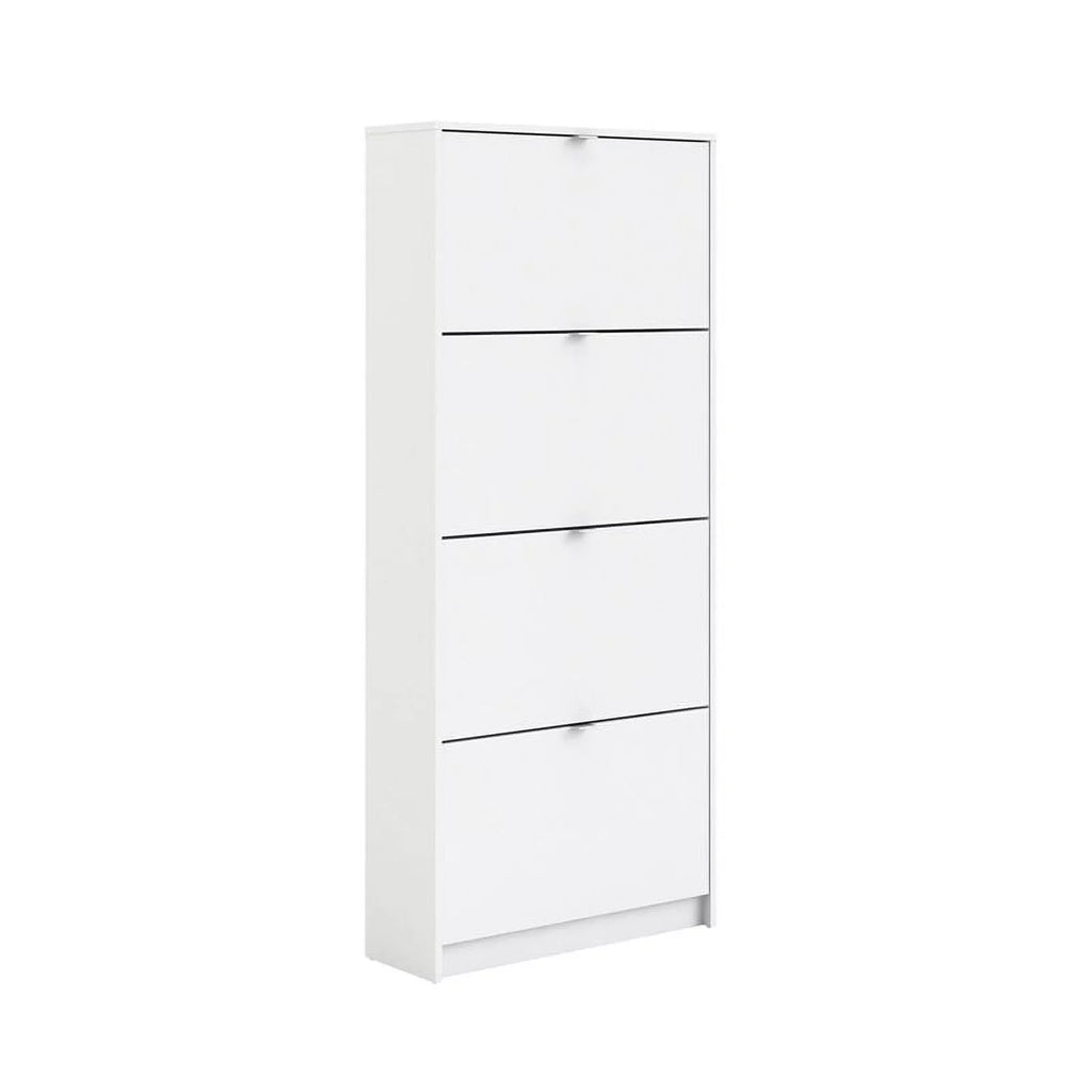Drawer Contemporary Shoe in White Cabinet Allora 4