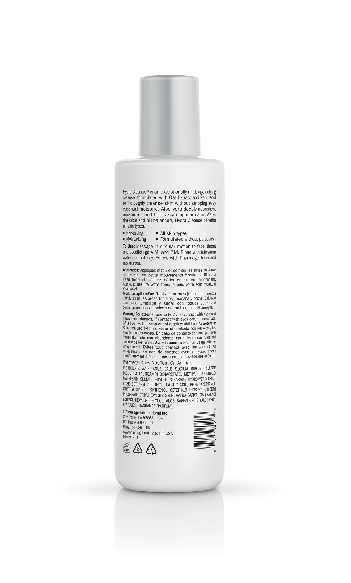 , 8.5 Cleanse Cleanser Facial oz Pharmagel Hydra Cleanser