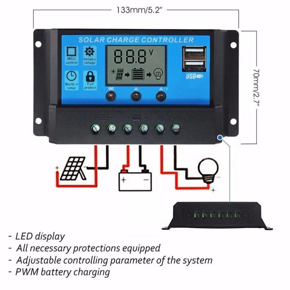 kit home outdoor solar charge car with MDHAND panel light solar camping controller charger 200W source emergency