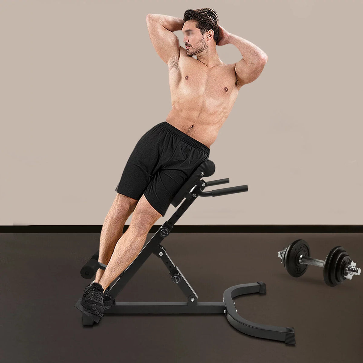 Roman Chair Hyperextension Back Adjustable Back Trainer Extension Machine ZhdnBhnos Bench