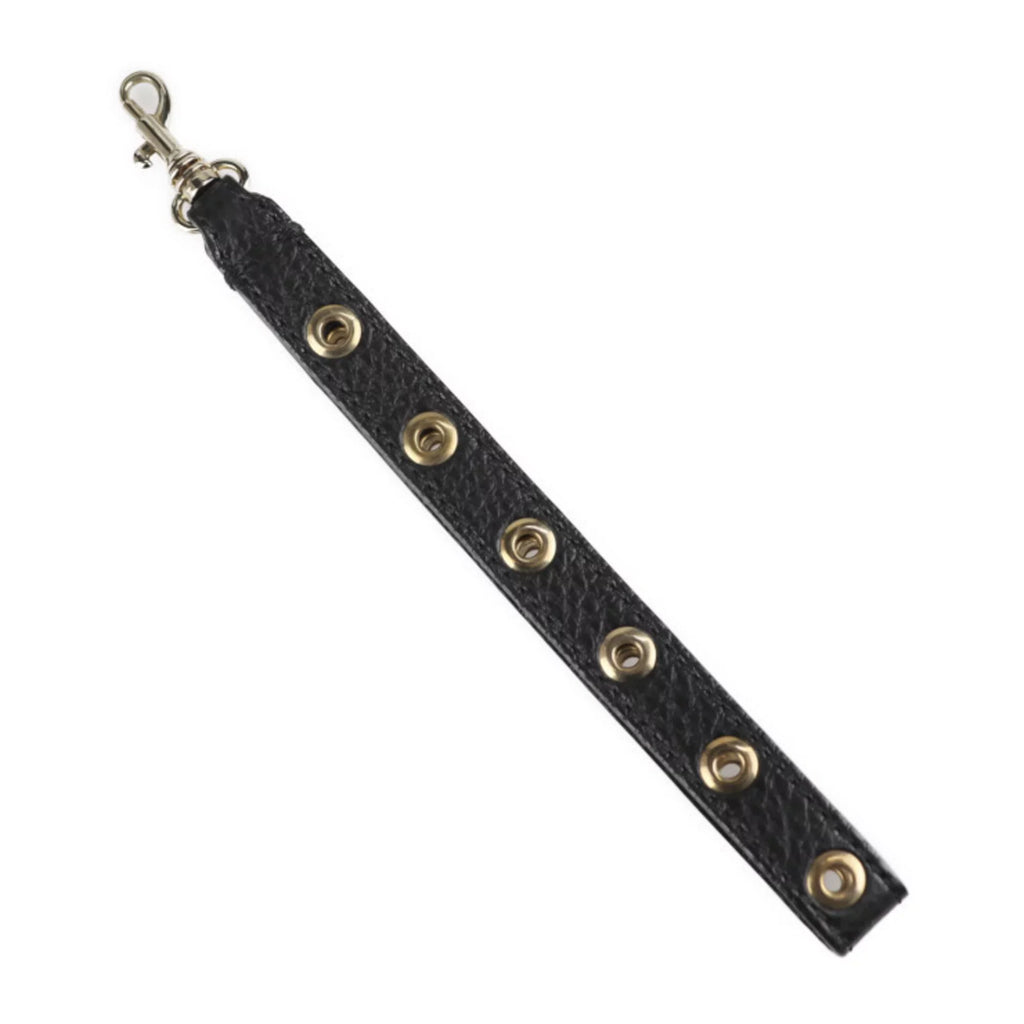 punching RED Pre-Owned leather REDValentino gold metal black fittings Valentino second VALENTINO clutch eyelet wristlet (Good) bag red