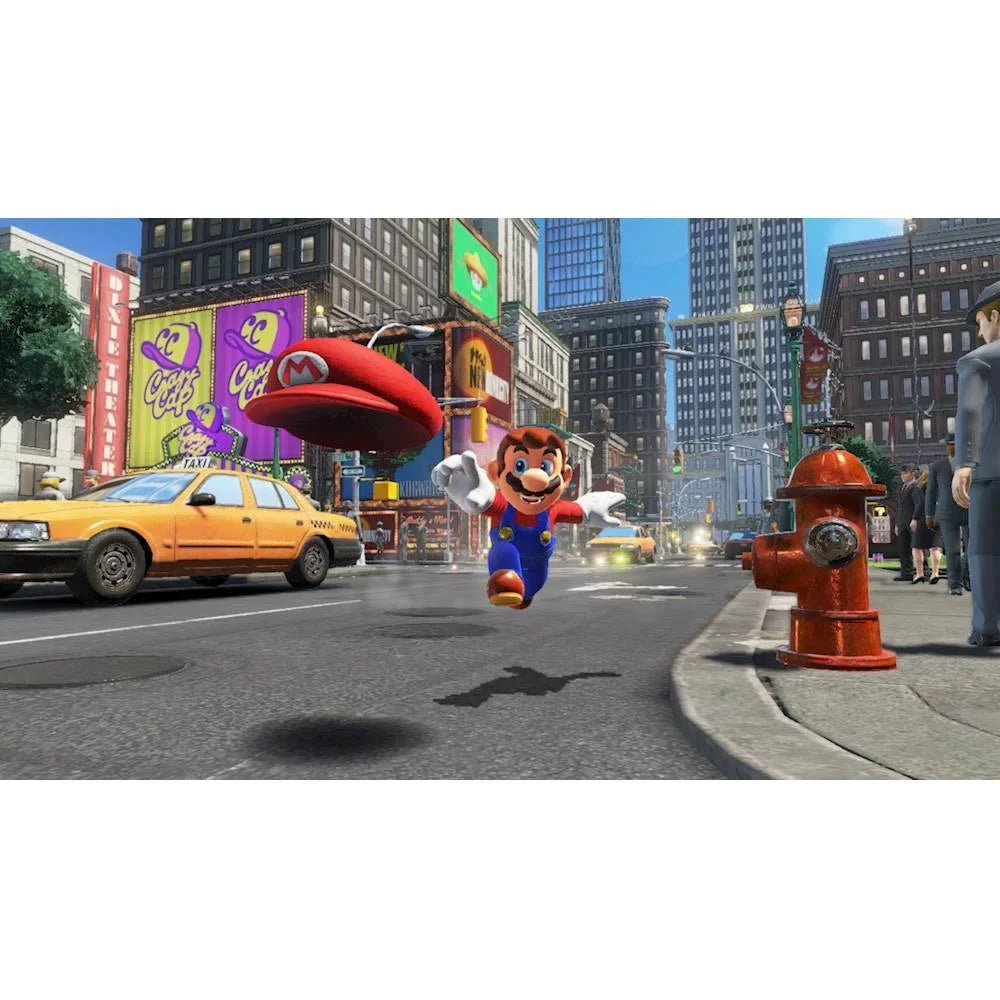 Odyssey Odyssey 32GB and Life Case Improved Joy-Con Battery Bundle: Red Nintendo Blue Console,Super Odyssey Switch Disc Travel Mario and Game Deluxe
