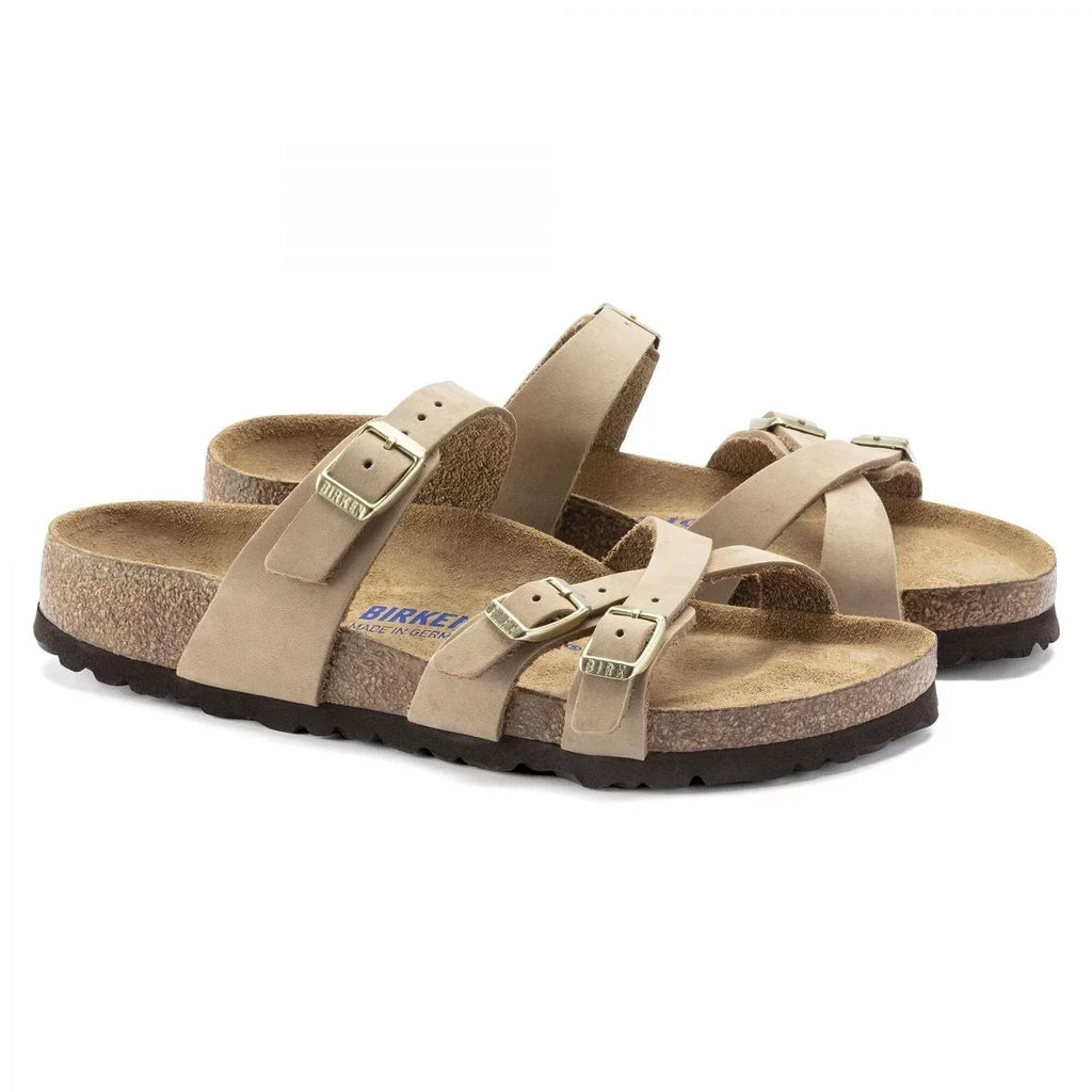 Narrow 1022973 Soft Women's Franca Nubuck Sandcastle SANDCSTLE - Footbed - Birkenstock