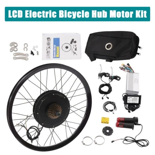 Electric Bicycle Wheel Motor Conversion 72V 29" 560rpm E-Bike 2000W Rear Kit