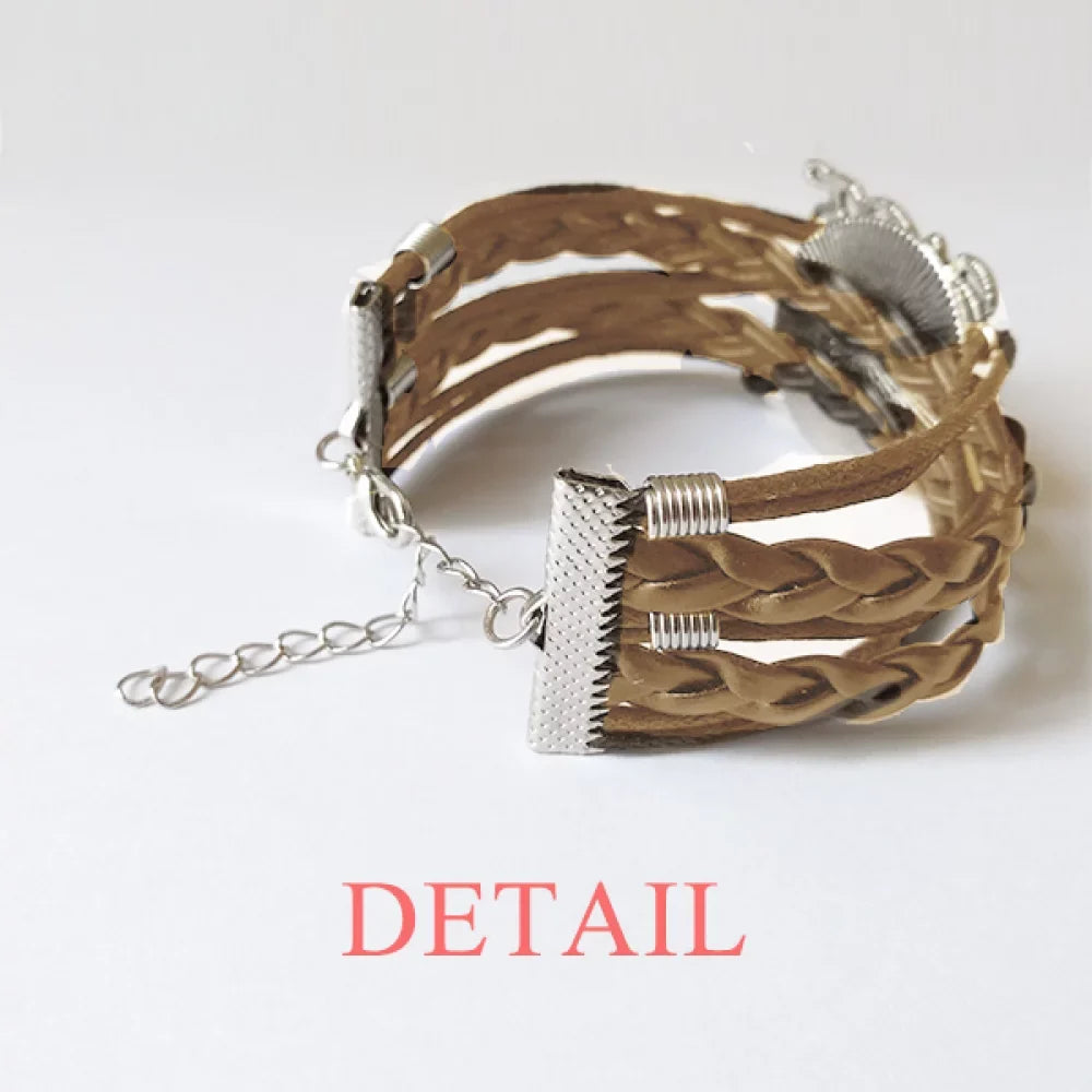 Paint Seriously Bracelet Designer Set Worked Hard Strap Leather Double Rope Hand Wristband