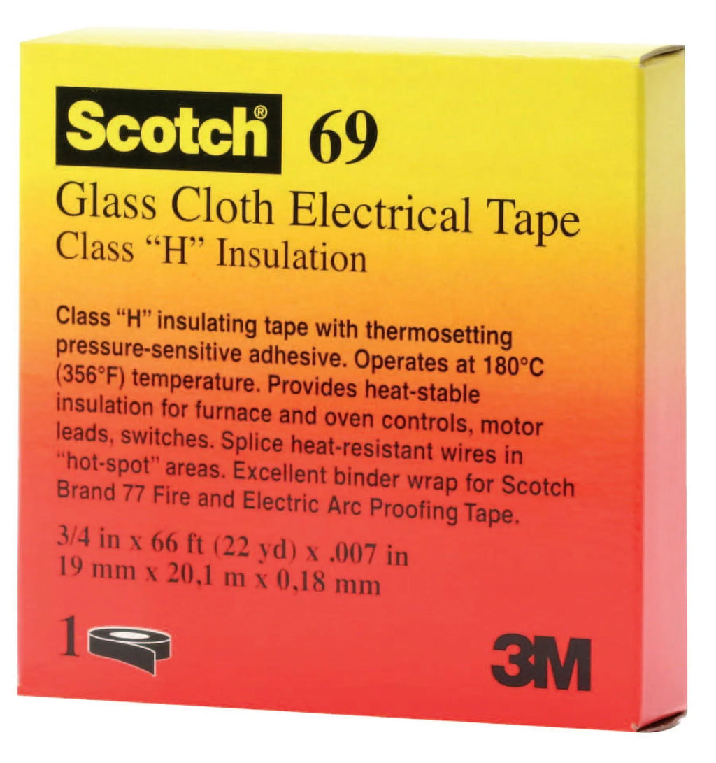 0.75 3M x ft White Glass Cloth Tapes 66 Scotch 69, Electrical Electrical in,