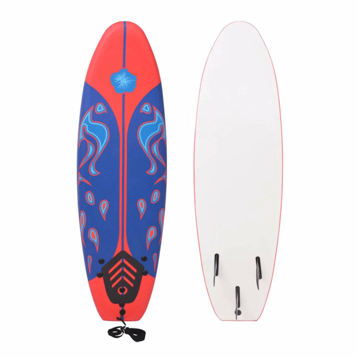 Blue and Surfboard 66.9" Red Irfora