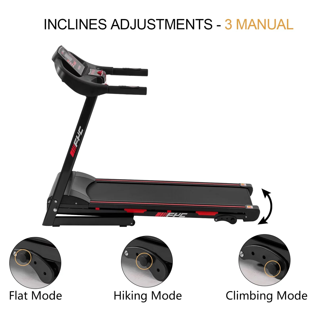 Easily Home Assembly, Electric Treadmill 16KM/H for FYC with 330 Machine LBS Anself Max Treadmill 3.5HP Folding Incline/, Running Foldable - Capacity Speed Home Gym Exercise Workout Weight