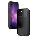 Grade Protection, Rugged Shockproof iPhone Aluminum Resistant Scratch Travel 14 Heavy (Black) Military Gorilla Outdoor and Pro Case Metal Glass Duty