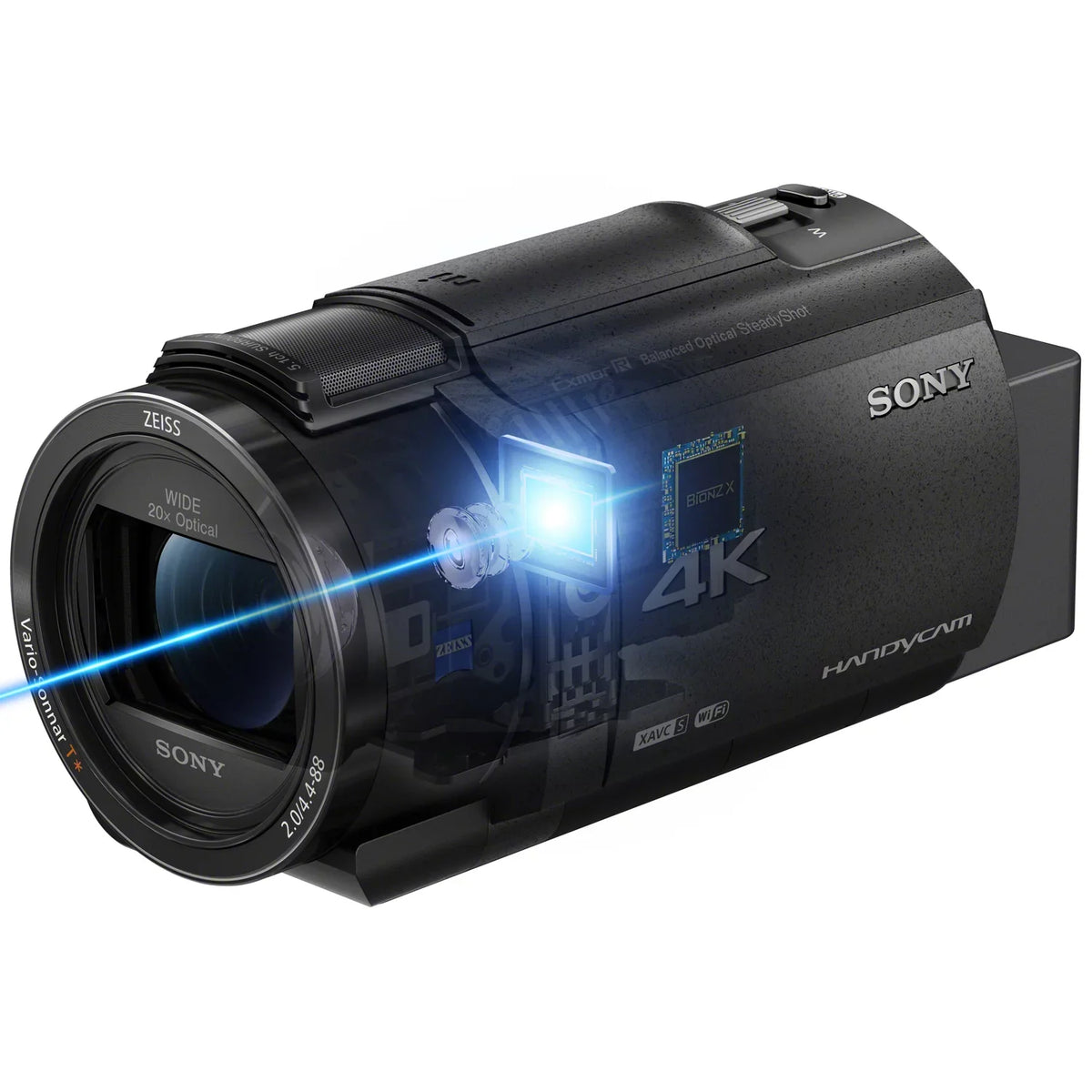 4K R CMOS Sony with AX43A Handycam Digital Sensor Video Camcorder Exmor