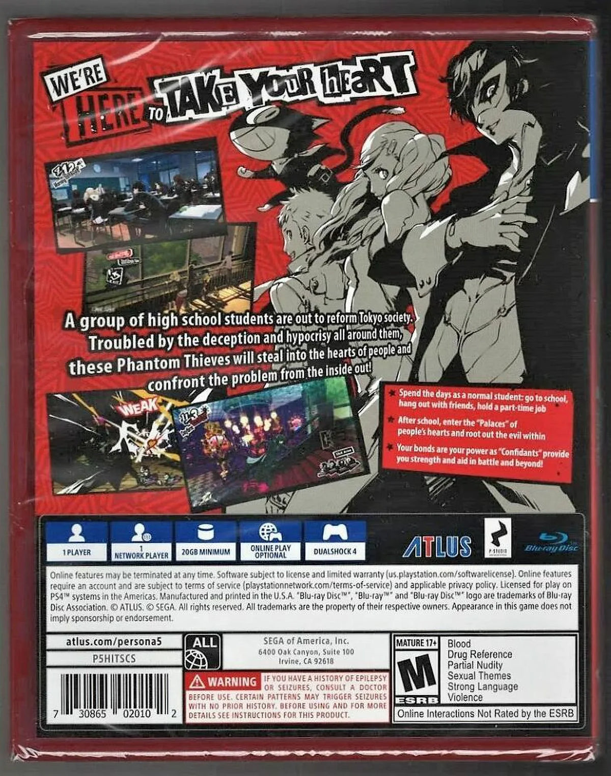 Factory US (Brand New Hits) PlayStati Version) 5 PS4 Persona Sealed (Playstation