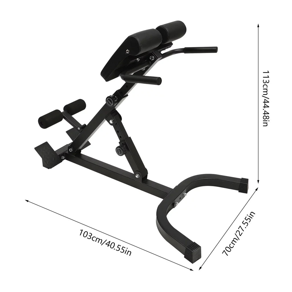 Extension Denest Bench - Lower Chair Back -Adjustable Hyperextension Machine Back Roman