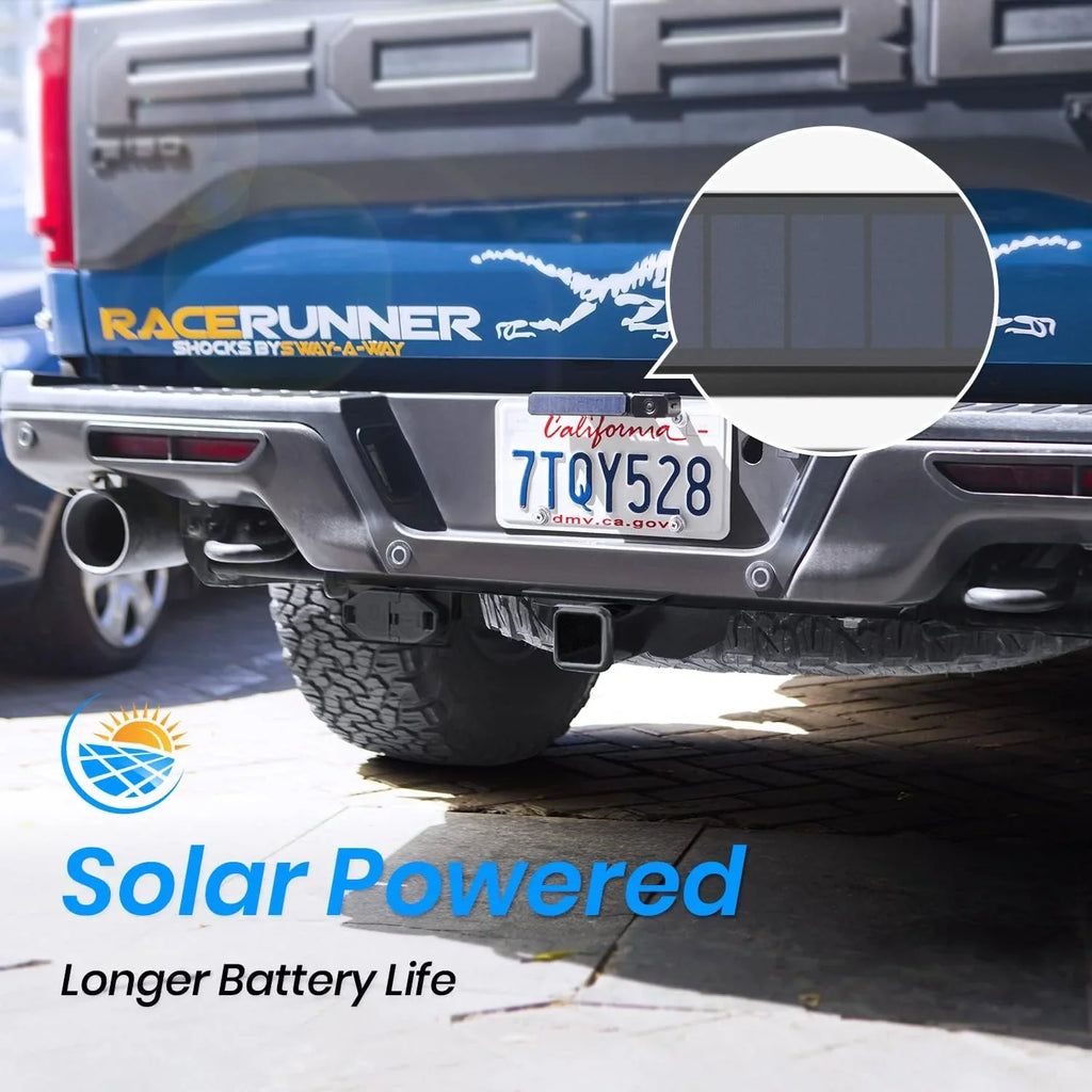 Reverse IP68 Plate Solar Vehicles Camera Camera for AUTO-VOX Camera License Wireless Waterproof Backup Trailer/SUV