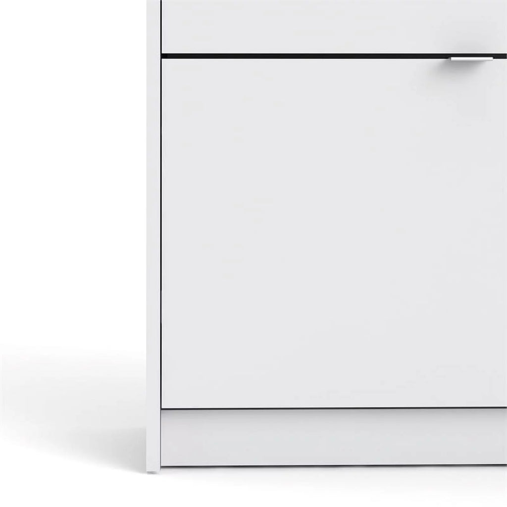 Drawer Contemporary Shoe in White Cabinet Allora 4
