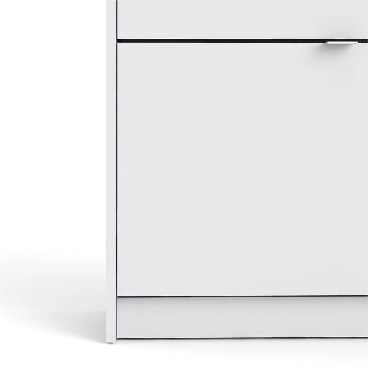 Drawer Contemporary Shoe in White Cabinet Allora 4