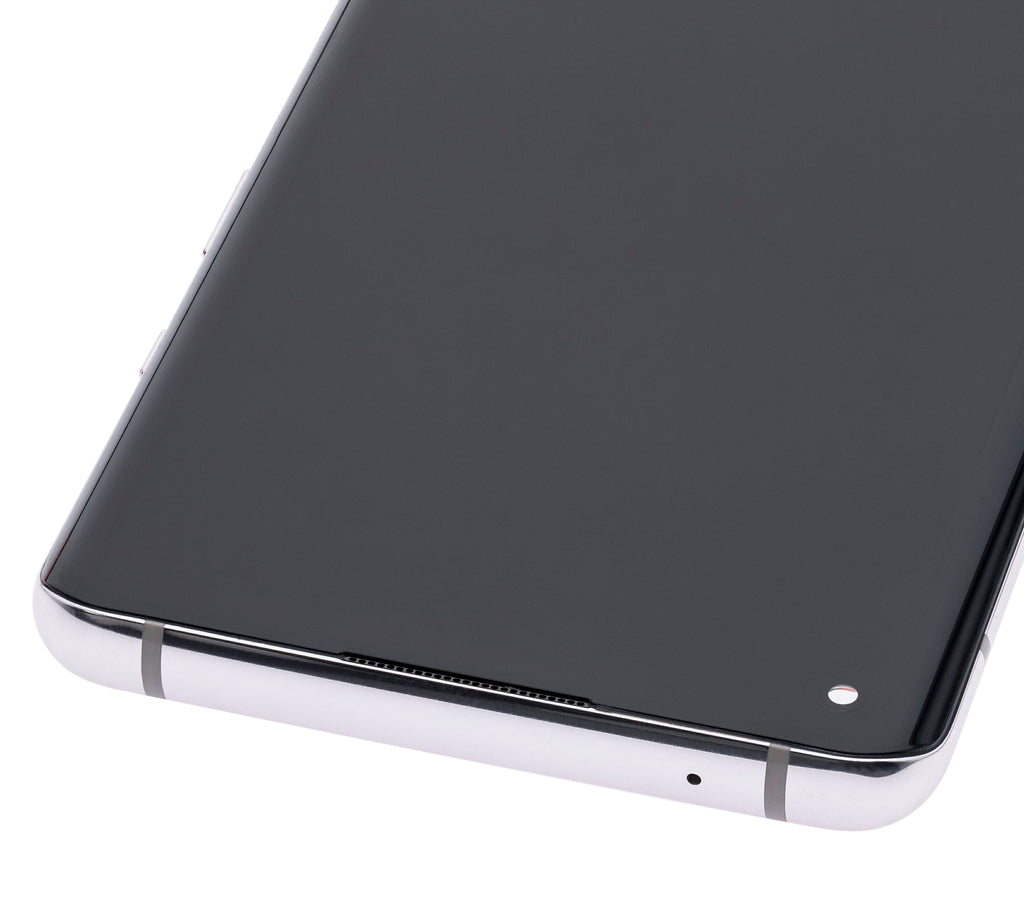 Assembly Replacement (Non-Verizon Compatible Frame Frame) OnePlus 5G OLED (Refurbished) 8 Silver) 5G UW (Polar For With /