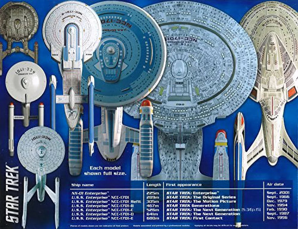 1/2500 Set AMT954 Enterprise Plastic Snap Star Space Trek Box USS Models AMT
