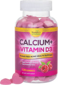 Vitamin - Health Bone - Bone Flavor Nutrition IU 400 Immune Supplement, Calcium Plus Gummies Support, Chews Strength & Berry D3, Gummy Non-GMO, Calcium 120 Supports Chewable Sugar Bites Free