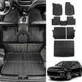 Floor Seat Back Liner Mats) (Trunk Jeep Compatible Trunk Cherokee Mat TPE Weather 2022 Mats+Floor Cargo with Mats 2019-2023 Protector Cherokee Accessories Cover Mat+Backrest All