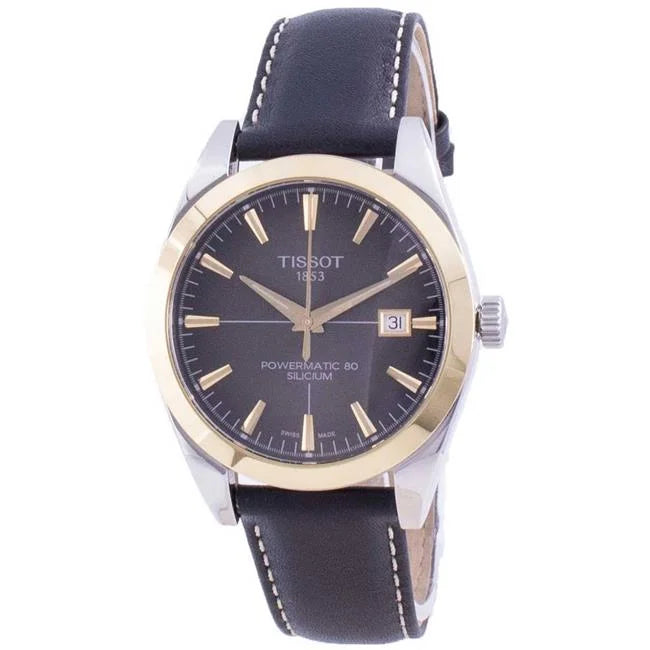 Men 80 Gentleman Watch, Powermatic Silicium Black Automatic