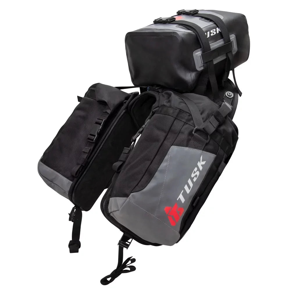 Tusk Tail TR Strada HUSQVARNA Excursion Luggage Duffel Heat Dry w/ Standard 650 Shield Rackless 2013-2014 For Bag System X-Small