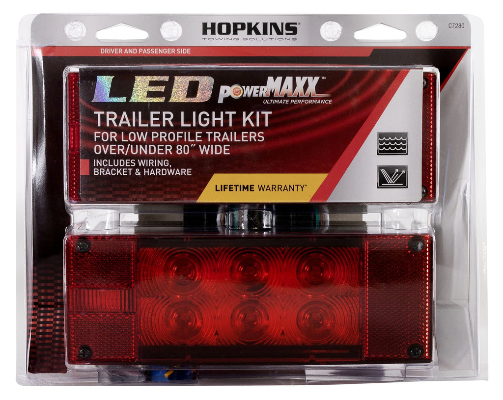 Wide Kit, Under Low-Profile & Towing Trailer 80" Over Submersible Solutions Light LED C7280, Hopkins