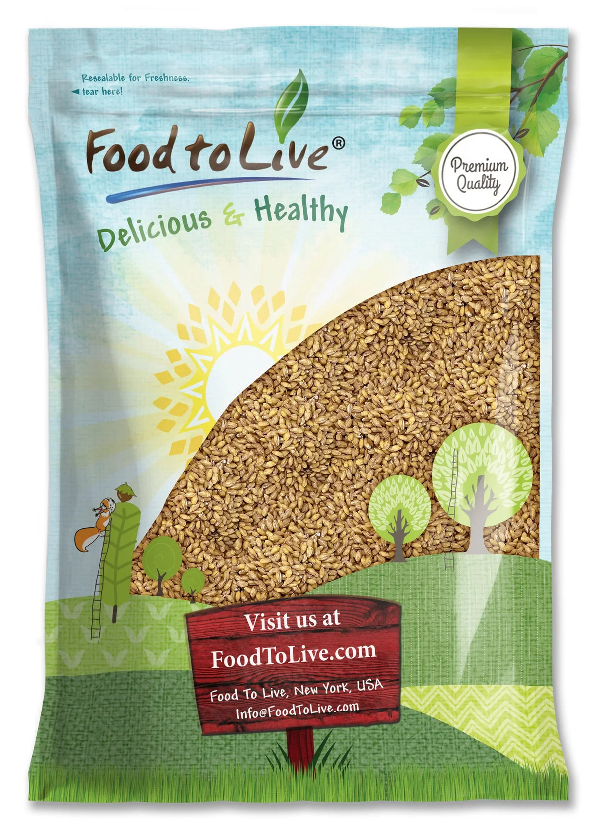 Hulled Pounds Vegan Food to 10 — Live — by Raw, Barley,