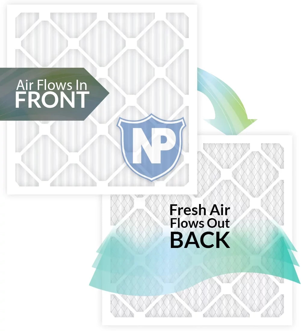 16x20x1 Filters (15_1/2x19_1/2) 6 Pleated Air MERV Pack 8