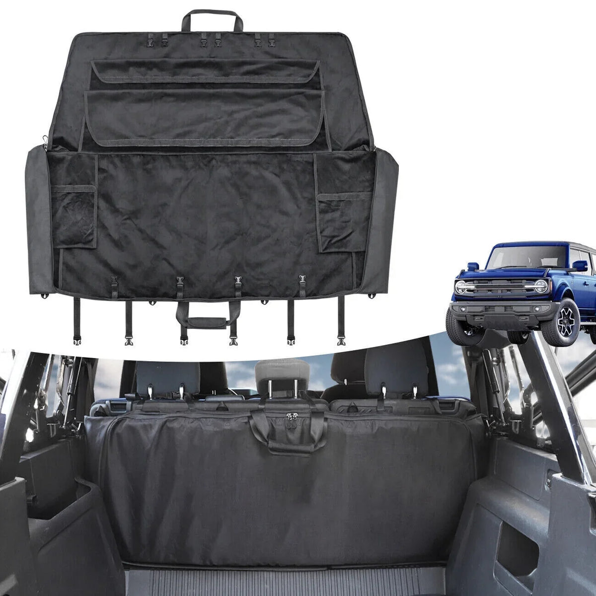 Bronco Top Soft Organizer Ford Window for Storage Accessories 600D Bag 2022 2021