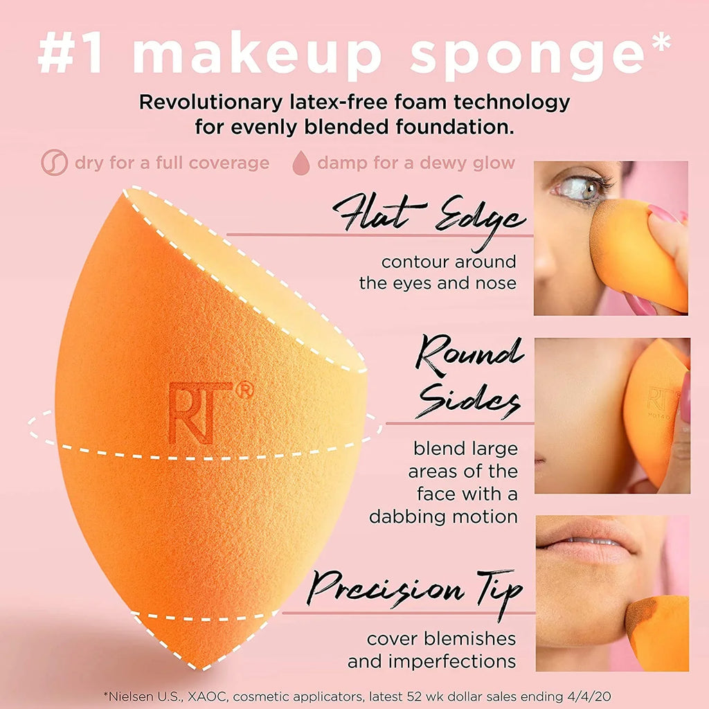 1 4) Sponge Techniques Real (Pack ea Complexion Miracle of