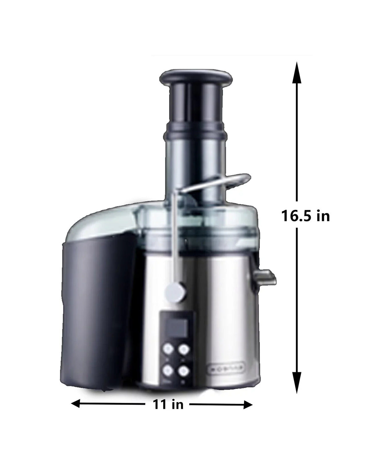 3" with Filter for Centrifugal Machines - Tainless-steel Anti-drip Feed Juicer Chute Vegetable Fruit