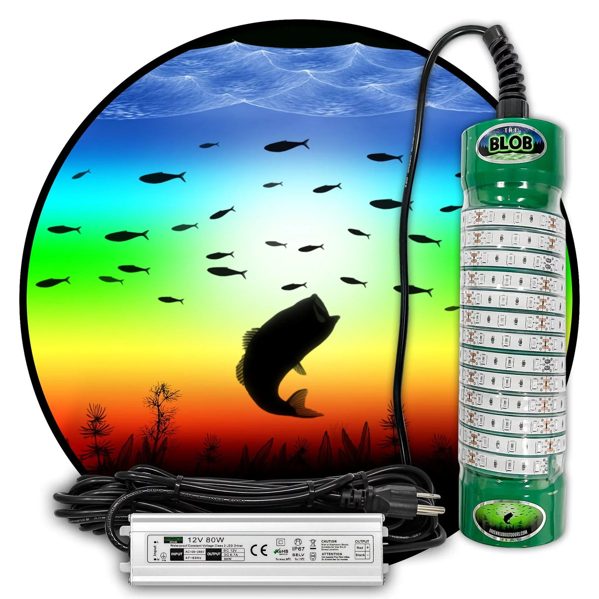 Light Underwater LED Remote Color Changing Multi-Color Control with Fishing Dock-7500