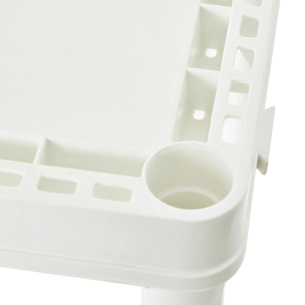 Shelf 4 Light Gracious Living Storage Unit, Duty (2 White Pack) Height Set