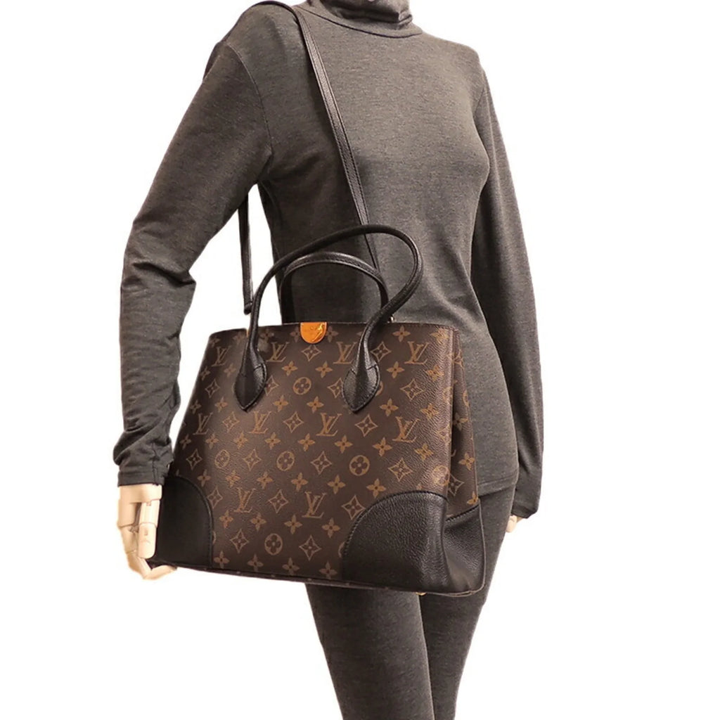M41595 Vuitton Handbag Monogram Pre-Owned Flandrin (Good) Louis Brown Ladies Macassar